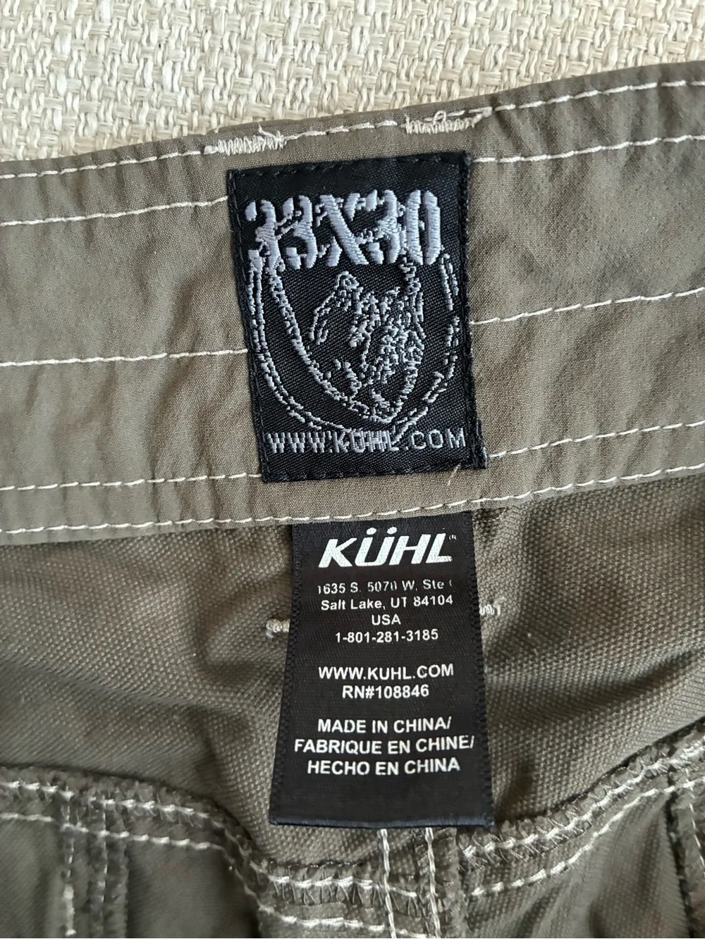 Kuhl Pants Men’s 33 Olive Workwear Durable Utility Style